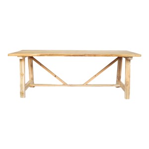 pak-338-000001 ΤΡΑΠΕΖΙ LUXOUS PAKOWORLD TEAK ΞΥΛΟ ΣΕ ΦΥΣΙΚΗ ΑΠΟΧΡΩΣΗ 220X100X78ΕΚ