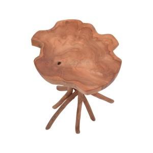 pak-338-000003-1 ΒΟΗΘΗΤΙΚΟ ΤΡΑΠΕΖΙ CENIOLE PAKOWORLD TEAK ΞΥΛΟ ΣΕ ΦΥΣΙΚΗ ΑΠΟΧΡΩΣΗ 44X42X40ΕΚ