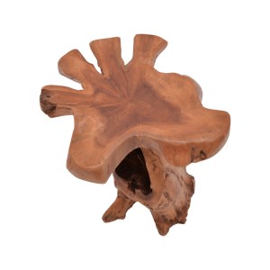 pak-338-000005-1 ΒΟΗΘΗΤΙΚΟ ΤΡΑΠΕΖΙ MUSHILE PAKOWORLD TEAK ΞΥΛΟ ΣΕ ΦΥΣΙΚΗ ΑΠΟΧΡΩΣΗ 30X35X45ΕΚ