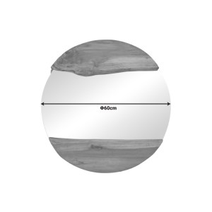 pak-338-000007-1 ΚΑΘΡΕΠΤΗΣ ALKMEN PAKOWORLD TEAK ΞΥΛΟ ΣΕ ΦΥΣΙΚΗ ΑΠΟΧΡΩΣΗ Φ60X4ΕΚ