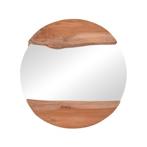 pak-338-000007 ΚΑΘΡΕΠΤΗΣ ALKMEN PAKOWORLD TEAK ΞΥΛΟ ΣΕ ΦΥΣΙΚΗ ΑΠΟΧΡΩΣΗ Φ60X4ΕΚ