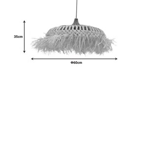 pak-339-000002-2 ΦΩΤΙΣΤΙΚΟ ΟΡΟΦΗΣ BOROBE INART SISAL ΣΕ ΦΥΣΙΚΟ ΧΡΩΜΑ Φ60X35ΕΚ
