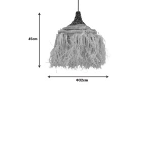 pak-339-000007-2 ΦΩΤΙΣΤΙΚΟ ΟΡΟΦΗΣ SERMENE INART SISAL ΣΕ ΦΥΣΙΚΟ-ΜΑΥΡΟ ΧΡΩΜΑ Φ32X45ΕΚ