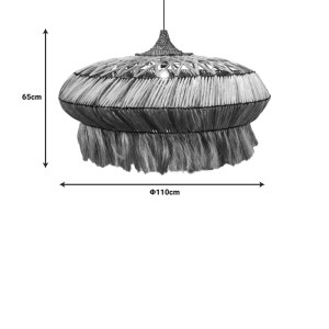 pak-339-000010-1 ΦΩΤΙΣΤΙΚΟ ΟΡΟΦΗΣ MERDONE INART ABACA ΞΥΛΟ ΣΕ ΦΥΣΙΚΟ ΧΡΩΜΑ Φ110X65ΕΚ