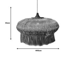 pak-339-000011-1 ΦΩΤΙΣΤΙΚΟ ΟΡΟΦΗΣ POZARNE INART ABACA ΞΥΛΟ ΣΕ ΦΥΣΙΚΟ ΧΡΩΜΑ Φ90X55ΕΚ