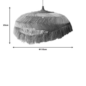 pak-339-000012-1 ΦΩΤΙΣΤΙΚΟ ΟΡΟΦΗΣ IZERT INART SISAL ΣΕ ΦΥΣΙΚΟ ΧΡΩΜΑ Φ110X65ΕΚ