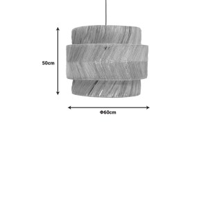 pak-339-000016-2 ΦΩΤΙΣΤΙΚΟ ΟΡΟΦΗΣ ZENIOLE INART ABACA ΣΕ ΦΥΣΙΚΟ ΧΡΩΜΑ Φ60X50ΕΚ