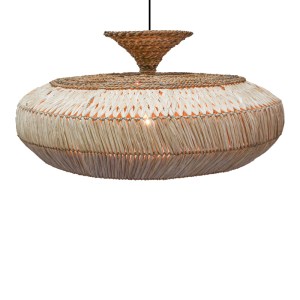 pak-339-000022 ΦΩΤΙΣΤΙΚΟ ΟΡΟΦΗΣ LAFRENE INART SISAL ΣΕ ΦΥΣΙΚΟ ΧΡΩΜΑ Φ90X43ΕΚ