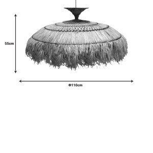 pak-339-000023-1 ΦΩΤΙΣΤΙΚΟ ΟΡΟΦΗΣ PRELIERE INART SISAL ΣΕ ΦΥΣΙΚΟ ΧΡΩΜΑ Φ110X55ΕΚ