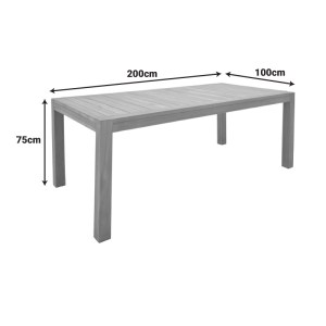 pak-340-000007-4 ΤΡΑΠΕΖΙ VOCALY PAKOWORLD TEAK ΞΥΛΟ ΣΕ ΦΥΣΙΚΗ ΑΠΟΧΡΩΣΗ 200X100X75ΕΚ