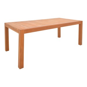 pak-340-000007 ΤΡΑΠΕΖΙ VOCALY PAKOWORLD TEAK ΞΥΛΟ ΣΕ ΦΥΣΙΚΗ ΑΠΟΧΡΩΣΗ 200X100X75ΕΚ