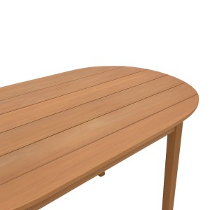pak-340-000009-2 ΤΡΑΠΕΖΙ SKYL PAKOWORLD TEAK ΞΥΛΟ ΣΕ ΦΥΣΙΚΗ ΑΠΟΧΡΩΣΗ 190X90X75ΕΚ
