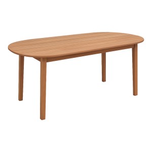 pak-340-000009 ΤΡΑΠΕΖΙ SKYL PAKOWORLD TEAK ΞΥΛΟ ΣΕ ΦΥΣΙΚΗ ΑΠΟΧΡΩΣΗ 190X90X75ΕΚ
