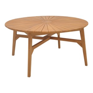 pak-340-000011 ΤΡΑΠΕΖΙ COLEN PAKOWORLD TEAK ΞΥΛΟ ΣΕ ΦΥΣΙΚΗ ΑΠΟΧΡΩΣΗ Φ180X75ΕΚ