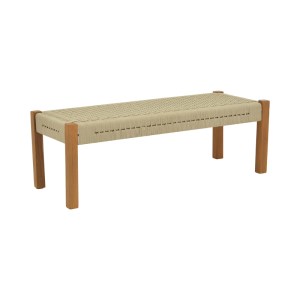 pak-340-000012 ΠΑΓΚΑΚΙ UMA PAKOWORLD TEAK ΞΥΛΟ ΚΑΙ ΣΧΟΙΝΙ ΣΕ ΦΥΣΙΚΗ ΑΠΟΧΡΩΣΗ 120X45X40ΕΚ