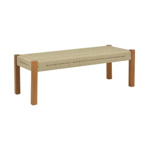 pak-340-000014 ΠΑΓΚΑΚΙ UMA PAKOWORLD TEAK ΞΥΛΟ ΚΑΙ PE ΣΧΟΙΝΙ ΣΕ ΦΥΣΙΚΗ ΑΠΟΧΡΩΣΗ 150X45X40ΕΚ