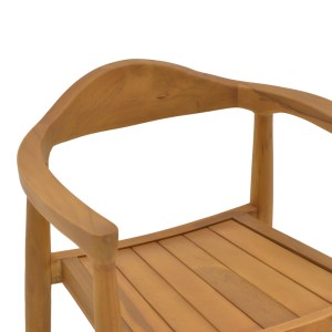 pak-340-000021-5 ΠΟΛΥΘΡΟΝΑ GANNY PAKOWORLD TEAK ΞΥΛΟ ΣΕ ΦΥΣΙΚΗ ΑΠΟΧΡΩΣΗ 59X56X71ΕΚ