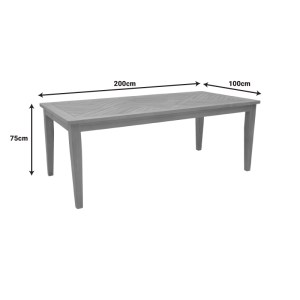 pak-340-000035-7 ΤΡΑΠΕΖΑΡΙΑ ΣΕΤ 7ΤΕΜ. GANNY-MADY PAKOWORLD TEAK ΞΥΛΟ ΣΕ ΦΥΣΙΚΗ ΑΠΟΧΡΩΣΗ 200X100X75ΕΚ