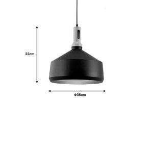 pak-342-000034-1 ΦΩΤΙΣΤΙΚΟ ΟΡΟΦΗΣ DENVEL I PAKOWORLD ΜΑΥΡΟ-ΧΡΥΣΟ ΜΕΤΑΛΛΟ Φ35X22ΕΚ