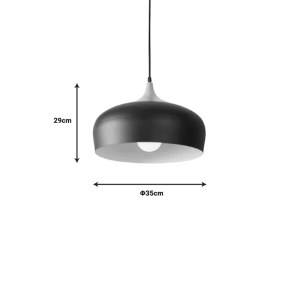 pak-342-000038-1 ΦΩΤΙΣΤΙΚΟ ΟΡΟΦΗΣ PEDRITY PAKOWORLD ΜΑΥΡΟ ΜΕΤΑΛΛΟ Φ35X29ΕΚ