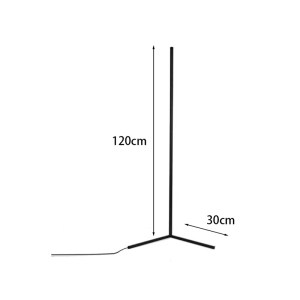 pak-342-000110-2 ΦΩΤΙΣΤΙΚΟ ΔΑΠΕΔΟΥ NANEK PAKOWORLD LED ΜΕΤΑΛΛΟ ΜΑΥΡΟ 30X30X120ΕΚ
