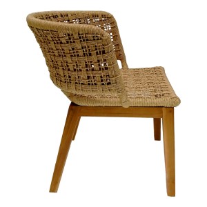 pak-343-000002-2 ΚΑΡΕΚΛΑ MILOU PAKOWORLD TEAK ΞΥΛΟ ΚΑΙ ΣΥΝΘΕΤΙΚΟ ΣΧΟΙΝΙ ΣΕ ΦΥΣΙΚΗ ΑΠΟΧΡΩΣΗ 59X65X73ΕΚ