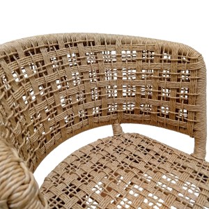 pak-343-000002-5 ΚΑΡΕΚΛΑ MILOU PAKOWORLD TEAK ΞΥΛΟ ΚΑΙ ΣΥΝΘΕΤΙΚΟ ΣΧΟΙΝΙ ΣΕ ΦΥΣΙΚΗ ΑΠΟΧΡΩΣΗ 59X65X73ΕΚ