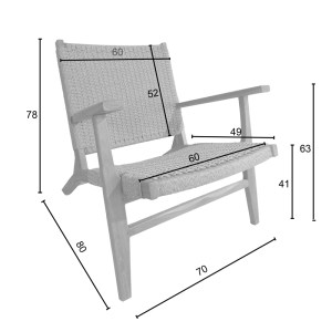 pak-343-000003-7 ΠΟΛΥΘΡΟΝΑ CROSY PAKOWORLD TEAK ΞΥΛΟ ΣΕ ΦΥΣΙΚΗ ΑΠΟΧΡΩΣΗ 71X81X75ΕΚ