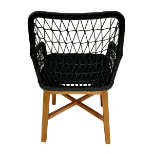 pak-343-000005-4 ΠΟΛΥΘΡΟΝΑ ELAIZA PAKOWORLD TEAK ΞΥΛΟ ΚΑΙ ΣΥΝΘΕΤΙΚΟ ΣΧΟΙΝΙ ΣΕ ΦΥΣΙΚΗ-ΜΑΥΡΗ ΑΠΟΧΡΩΣΗ ΜΕ ΜΑΞΙΛΑΡΙ 58X60X90ΕΚ