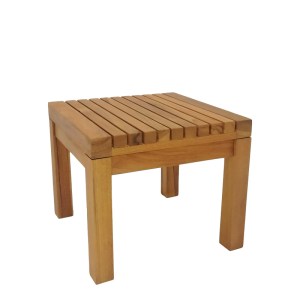 pak-343-000009 ΤΡΑΠΕΖΙ ΠΑΡΑΛΙΑΣ POLY PAKOWORLD TEAK ΞΥΛΟ ΣΕ ΦΥΣΙΚΗ ΑΠΟΧΡΩΣΗ 35X35X30ΕΚ