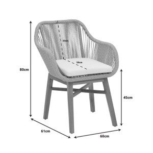pak-343-000012-7 ΠΟΛΥΘΡΟΝΑ KALIE PAKOWORLD TEAK ΞΥΛΟ ΚΑΙ ΣΥΝΘΕΤΙΚΟ ΣΧΟΙΝΙ ΣΕ ΦΥΣΙΚΗ-ΜΑΥΡΗ ΑΠΟΧΡΩΣΗ ΜΕ ΜΑΞΙΛΑΡΙ 60X61X80ΕΚ