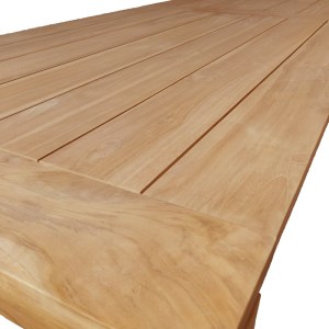 pak-343-000016-3 ΤΡΑΠΕΖΙ PABLO PAKOWORLD TEAK ΞΥΛΟ ΣΕ ΦΥΣΙΚΗ ΑΠΟΧΡΩΣΗ 240X100X76ΕΚ