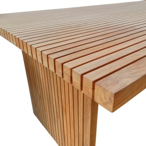 pak-343-000024-3 ΤΡΑΠΕΖΙ ZIBRA PAKOWORLD TEAK ΞΥΛΟ ΣΕ ΦΥΣΙΚΗ ΑΠΟΧΡΩΣΗ 220X100X75ΕΚ