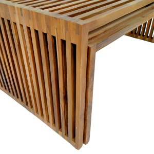 pak-343-000027-5 ΤΡΑΠΕΖΙ TINNIE PAKOWORLD ΣΕΤ 2ΤΕΜ TEAK ΞΥΛΟ ΣΕ ΦΥΣΙΚΗ ΑΠΟΧΡΩΣΗ