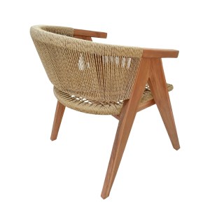 pak-343-000029-1 ΠΟΛΥΘΡΟΝΑ WOLLY PAKOWORLD TEAK ΞΥΛΟ ΚΑΙ PE ΣΧΟΙΝΙ ΣΕ ΦΥΣΙΚΗ ΑΠΟΧΡΩΣΗ 60X60X76ΕΚ