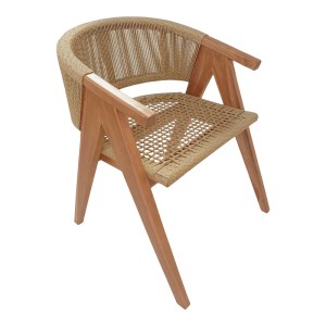 pak-343-000029 ΠΟΛΥΘΡΟΝΑ WOLLY PAKOWORLD TEAK ΞΥΛΟ ΚΑΙ PE ΣΧΟΙΝΙ ΣΕ ΦΥΣΙΚΗ ΑΠΟΧΡΩΣΗ 60X60X76ΕΚ