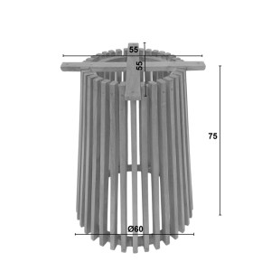 pak-343-000032-5 ΒΑΣΗ ΤΡΑΠΕΖΙΟΥ GALY PAKOWORLD MINDI ΞΥΛΟ ΣΕ ΦΥΣΙΚΗ ΑΠΟΧΡΩΣΗ Φ60X75ΕΚ