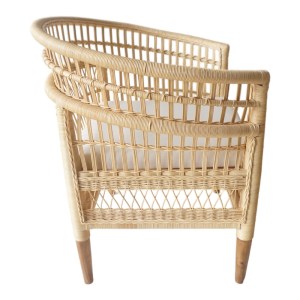 pak-343-000090-2 ΠΟΛΥΘΡΟΝΑ NECORIAN PAAKOWORLD TEAK ΞΥΛΟ ΜΕ PE RATTAN ΣΕ ΦΥΣΙΚΗ ΑΠΟΧΡΩΣΗ ΚΑΙ ΛΕΥΚΟ ΜΑΞΙΛΑΡΙ 80X70X87ΕΚ