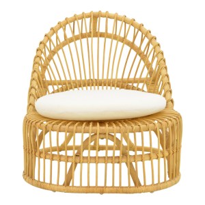 pak-343-000095-3 ΠΟΛΥΘΡΟΝΑ TROMSO PAAKOWORLD PE RATTAN ΣΕ ΦΥΣΙΚΗ ΑΠΟΧΡΩΣΗ ΜΕ ΕΚΡΟΥ ΧΡΩΜΑ ΜΑΞΙΛΑΡΙ 80X85X98ΕΚ