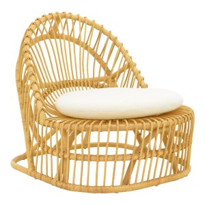 pak-343-000095 ΠΟΛΥΘΡΟΝΑ TROMSO PAAKOWORLD PE RATTAN ΣΕ ΦΥΣΙΚΗ ΑΠΟΧΡΩΣΗ ΜΕ ΕΚΡΟΥ ΧΡΩΜΑ ΜΑΞΙΛΑΡΙ 80X85X98ΕΚ