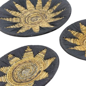 pak-343-000102-1 ΔΙΑΚΟΣΜΗΤΙΚΟ ΤΟΙΧΟΥ CIRCY INART ΣΕΤ 3 ΤΕΜ ΨΑΘΑ ΣΕ ΜΑΥΡΗ-ΜΠΕΖ ΑΠΟΧΡΩΣΗ