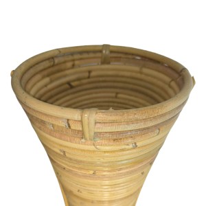 pak-343-000107-1 ΒΑΖΟ VIRNIA INART PE RATTAN ΣΕ ΦΥΣΙΚΗ ΑΠΟΧΡΩΣΗ Φ40X100ΕΚ