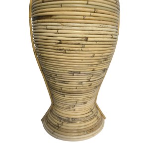pak-343-000107-2 ΒΑΖΟ VIRNIA INART PE RATTAN ΣΕ ΦΥΣΙΚΗ ΑΠΟΧΡΩΣΗ Φ40X100ΕΚ
