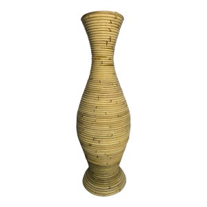 pak-343-000108 ΒΑΖΟ VIRNIA INART PE RATTAN ΣΕ ΦΥΣΙΚΗ ΑΠΟΧΡΩΣΗ Φ40X70ΕΚ