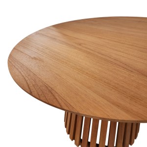 pak-343-000116-2 ΤΡΑΠΕΖΙ KENDA Ι PAKOWORLD MINDI ΞΥΛΟ ΣΕ ΦΥΣΙΚΗ ΑΠΟΧΡΩΣΗ Φ120X75ΕΚ