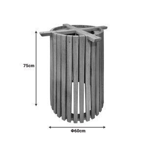 pak-343-000118-4 ΒΑΣΗ ΤΡΑΠΕΖΙΟΥ ΕΣΩΤΕΡΙΚΟΥ ΧΩΡΟΥ GALY I PAKOWORLD MINDI ΞΥΛΟ ΣΕ ΦΥΣΙΚΗ ΑΠΟΧΡΩΣΗ Φ60X75ΕΚ