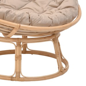 pak-344-000006-6 ΠΟΛΥΘΡΟΝΑ SERVEY PAKOWORLD RATTAN PE ΣΕ ΦΥΣΙΚΗ ΑΠΟΧΡΩΣΗ-ΜΠΕΖ ΜΑΞΙΛΑΡΙ Φ115X58ΕΚ