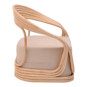 pak-344-000012-2 ΠΟΛΥΘΡΟΝΑ RADICTIVE PAKOWORLD RATTAN PE ΣΕ ΦΥΣΙΚΗ ΑΠΟΧΡΩΣΗ ΜΕ ΜΠΕΖ ΜΑΞΙΛΑΡΙ 88X57X73ΕΚ