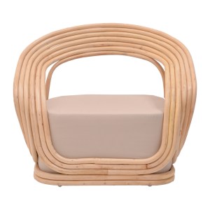 pak-344-000012-3 ΠΟΛΥΘΡΟΝΑ RADICTIVE PAKOWORLD RATTAN PE ΣΕ ΦΥΣΙΚΗ ΑΠΟΧΡΩΣΗ ΜΕ ΜΠΕΖ ΜΑΞΙΛΑΡΙ 88X57X73ΕΚ