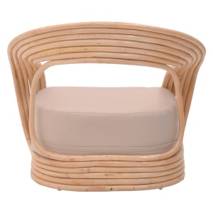 pak-344-000012-4 ΠΟΛΥΘΡΟΝΑ RADICTIVE PAKOWORLD RATTAN PE ΣΕ ΦΥΣΙΚΗ ΑΠΟΧΡΩΣΗ ΜΕ ΜΠΕΖ ΜΑΞΙΛΑΡΙ 88X57X73ΕΚ
